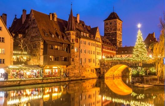 Legendary Nuremberg Christkindlesmarkt, one of the oldest Christmas markets in the world.